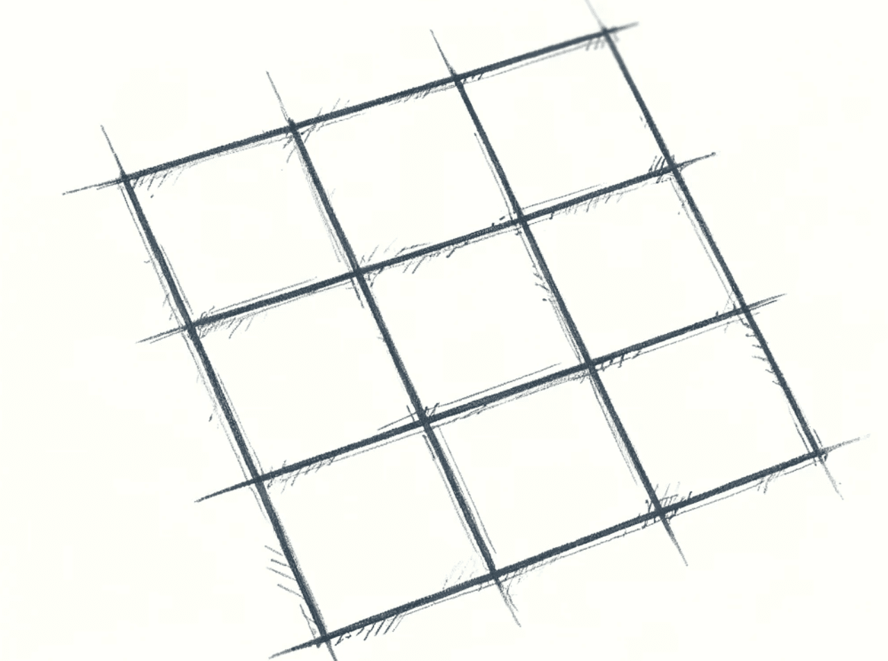 Simple image of a 9 box grid