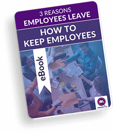 Image of e-book cover titled 3 reasons employees leave & how to keep employees