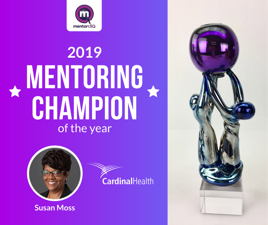 Susan Moss, the 2019 Mentoring Champion of the Year