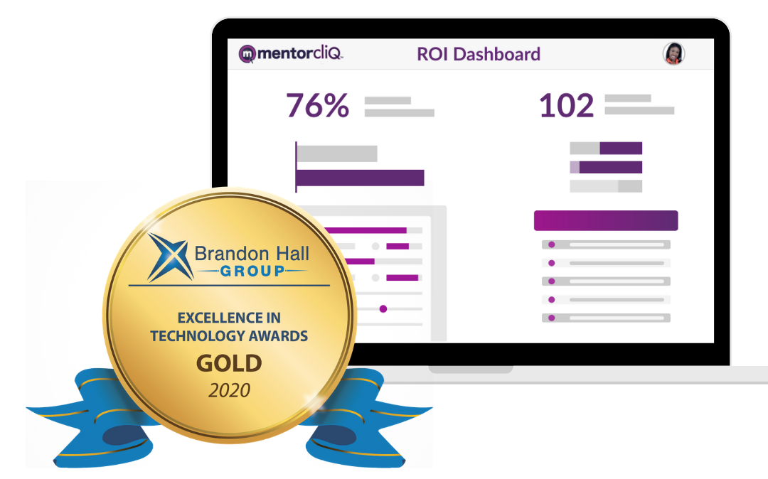 MentorcliQ’s Mentoring ROI Feature Wins Gold Award for  Best Advance in Online Mentoring Tools