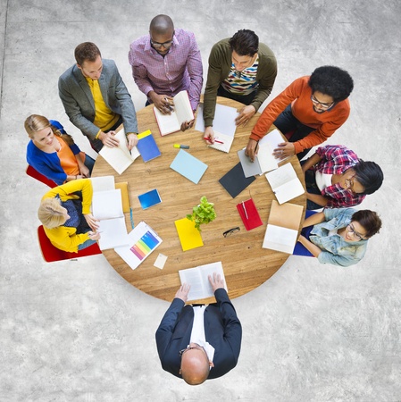 growing your mentoring program group around a table
