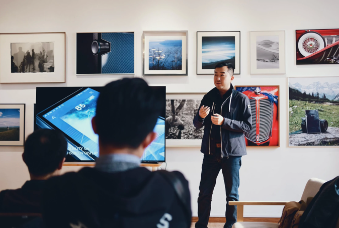 5 Employee Development Strategies that Will Increase Retention 5 Employee development meeting with paintings.