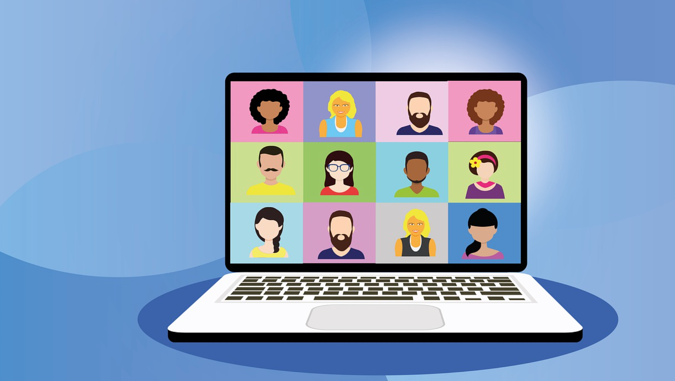 5 Employee Development Strategies that Will Increase Retention 3 Group onboarding employee development cartoon with computer