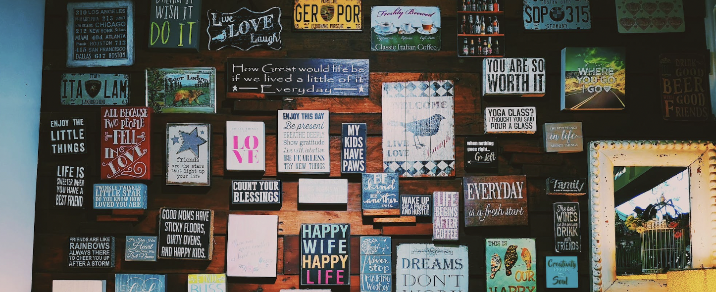 Quotes on a wall for mentoring quotes.