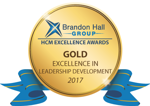 An Image of a Brandon Hall Group Excellence Gold Award in Leadership Development for 2017 in mentoring.