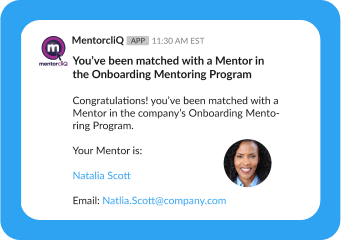 Integration for Slack 3 connect with mentors