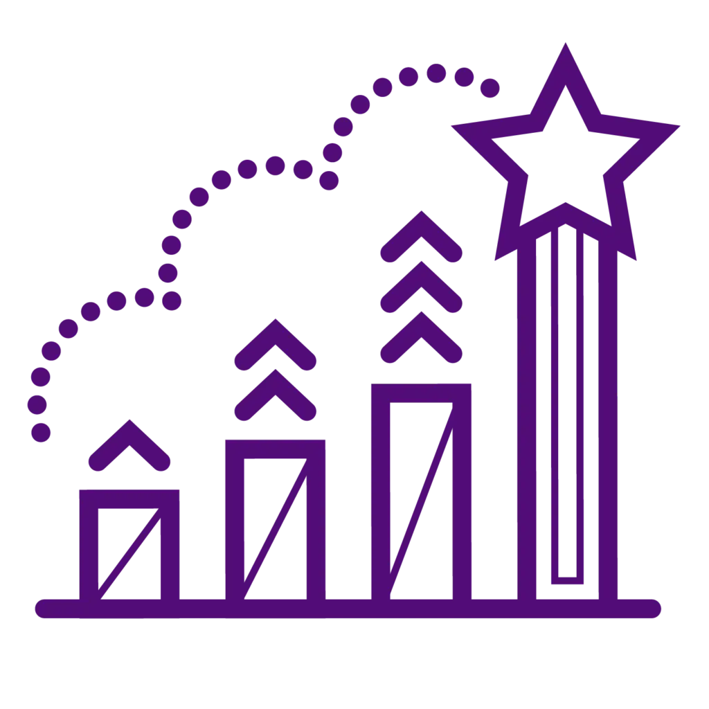 Case Study Moffatt & Nichol 13 icons purple growth star