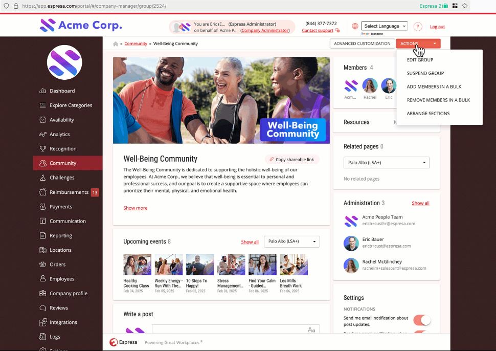 Top 10 ERG Software Platforms for Driving Inclusion 21 espresa erg platform