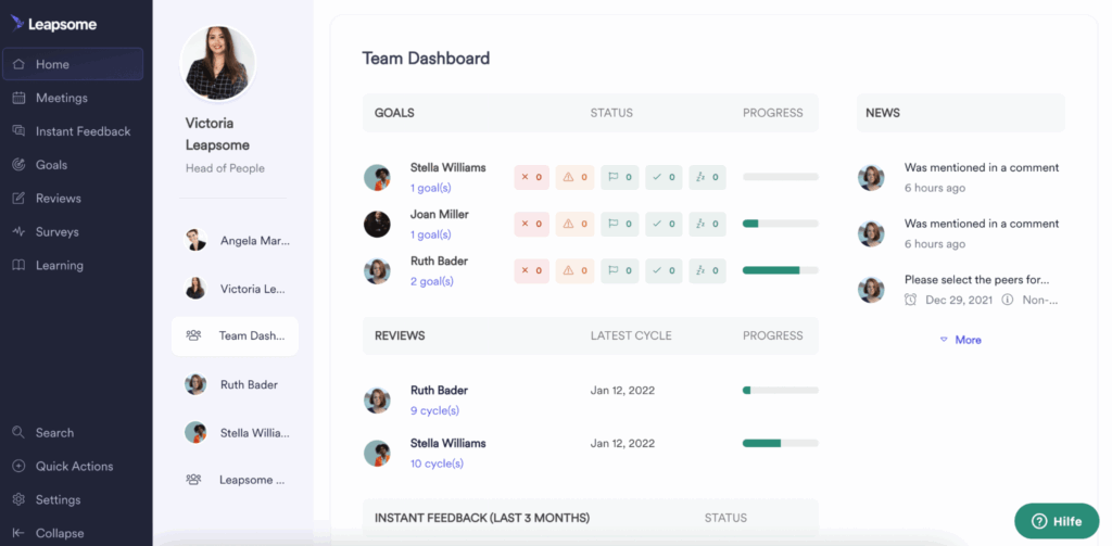 Top 12 ERG Software Solutions With Mentoring Features 23 leapsome erg platform