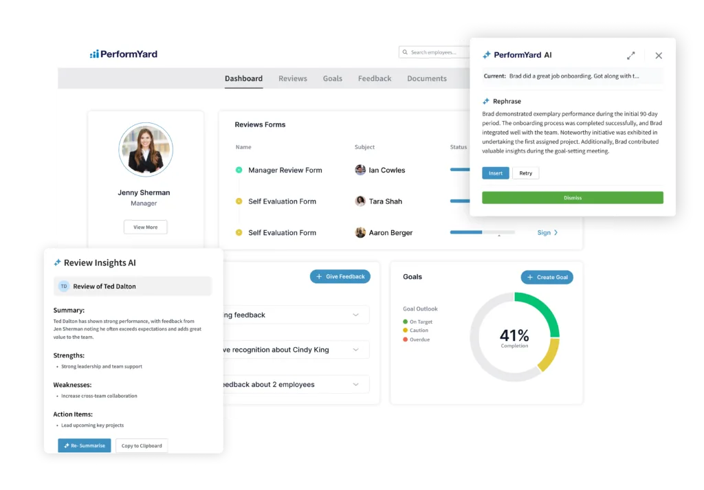 Top 12 Performance Management Software for Driving Organizational Growth 23 PerformYard 1